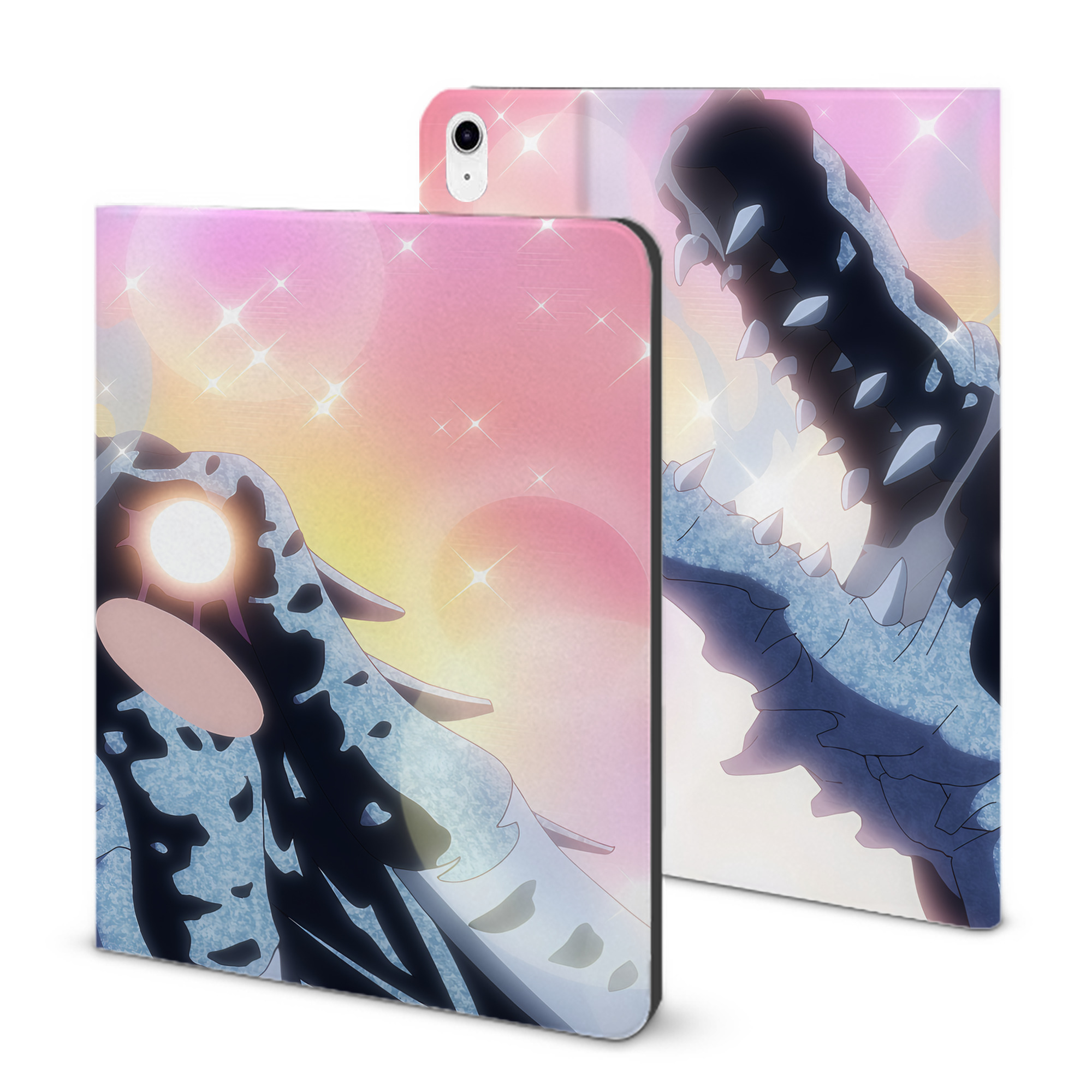 （画像用） 転スラ Regarding Reincarnated to Slime IPad ケース ブック型 PUレザー TPU 耐衝撃 軽量 薄型 ペン収納なし 全面保護 IPad 各モデル対応